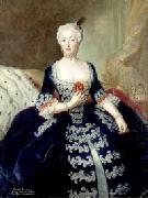 antoine pesne Portrait of Elisabeth Christine von Braunschweig-Bevern oil painting